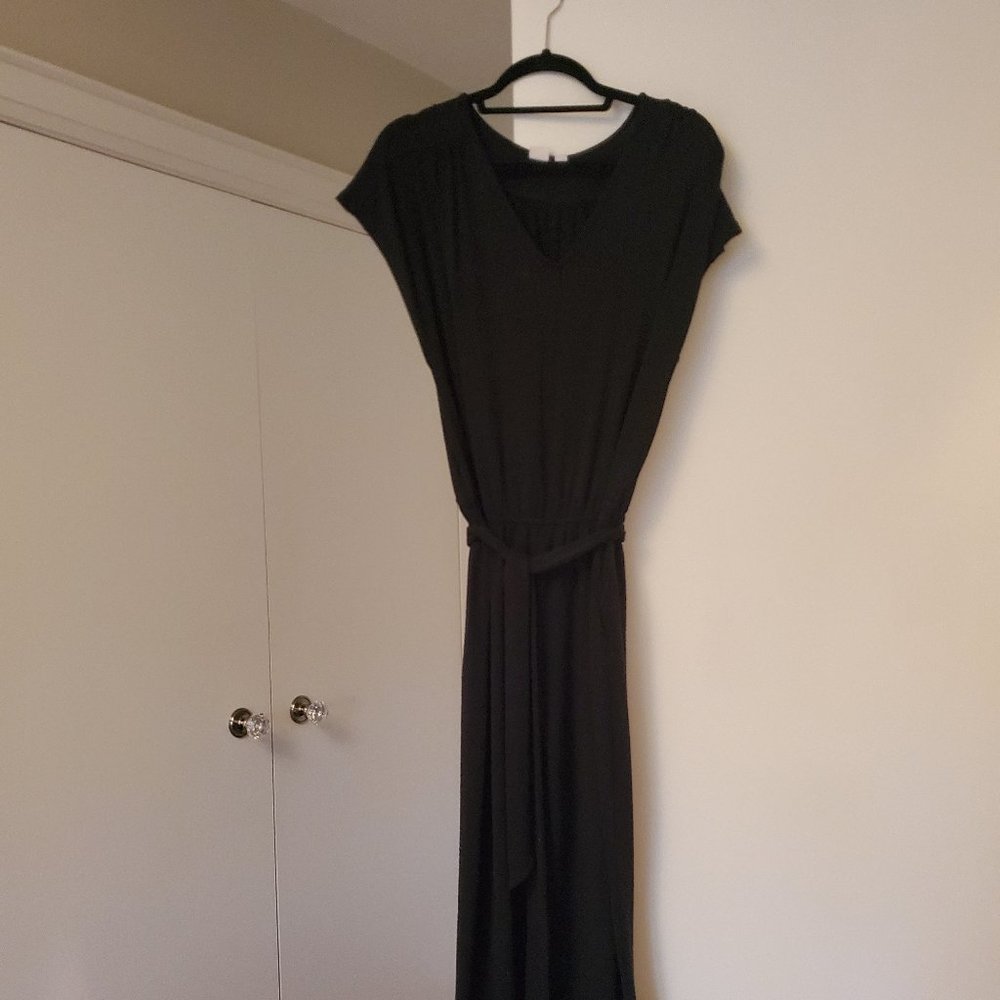 The gap jumpsuit with cuffed bottoms.